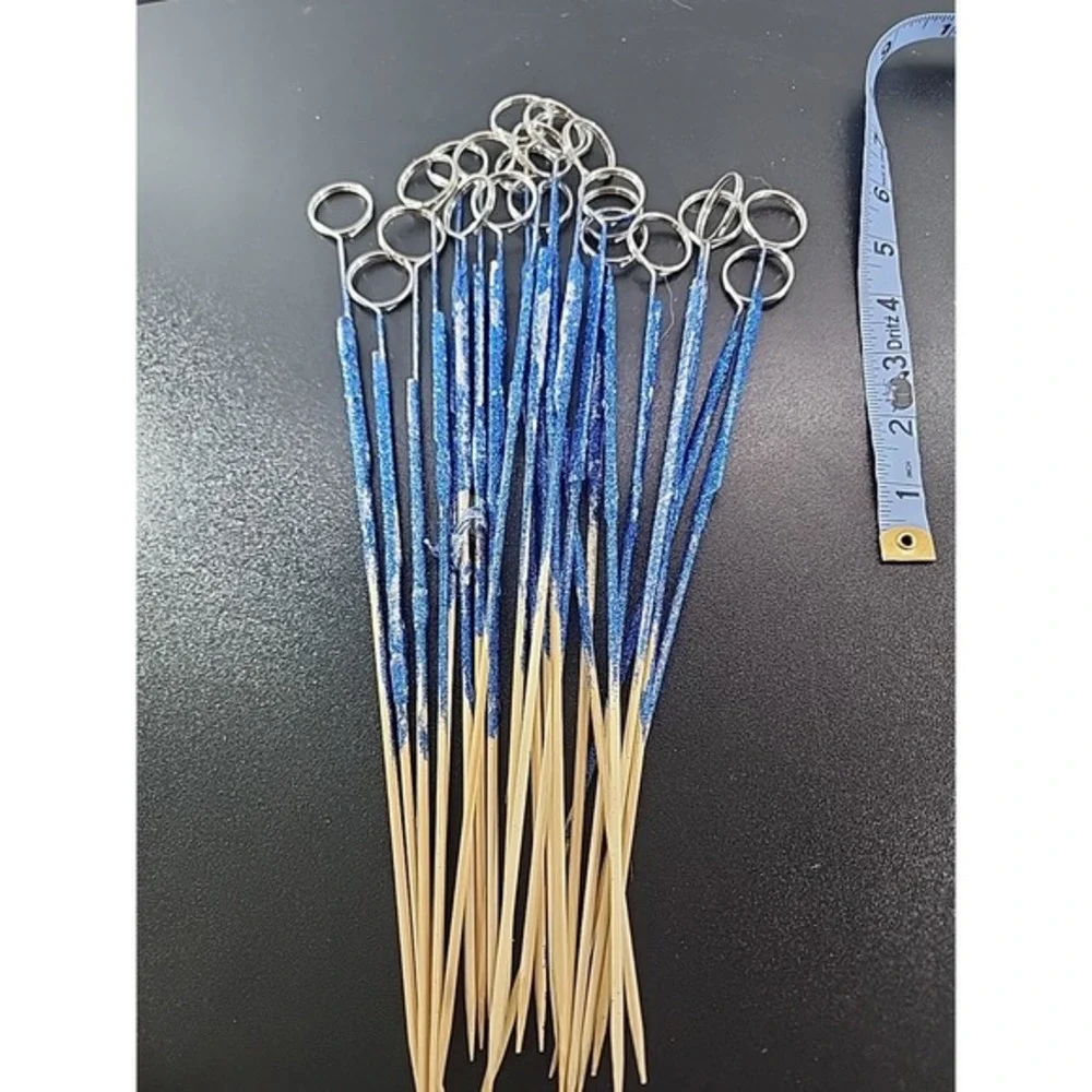 20 Pcs Metal Wire Floral Picks 12 Inch Wire Floral Place Card Holder Picks Photo